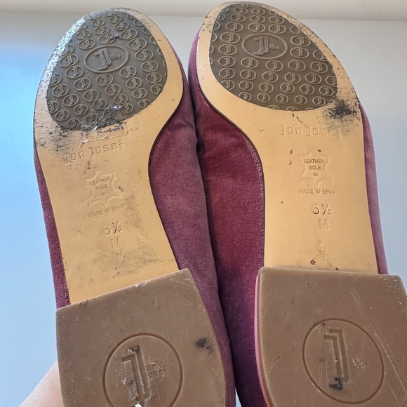 Jon Josef Pink Velvet Pirate Flat Smoking Shoes | Size 6.5 - Picture 5 of 5